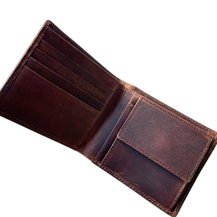 二つ折り財布VI アンティークブラウン