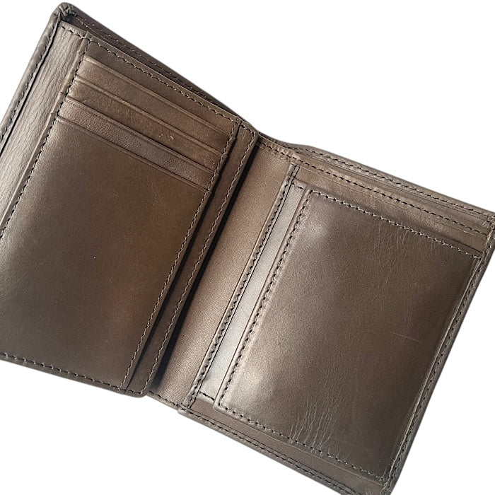 二つ折りミニ手帳型財布 レーシンググリーン