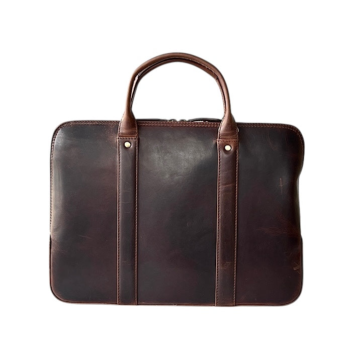 Small ビジネス アンティークブラウン