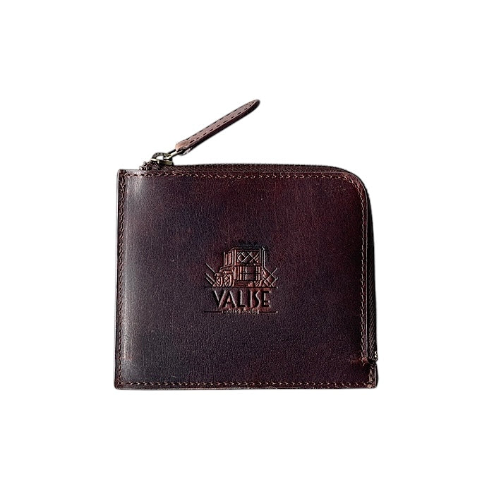 Valise coin card case antique brown