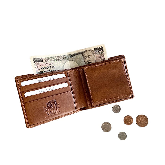 二つ折り財布 ゴールデンタン