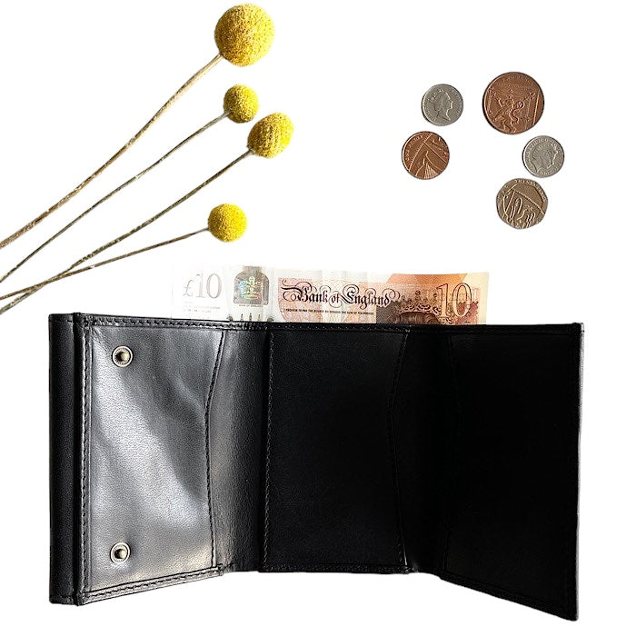 三つ折り財布 イートンブラック