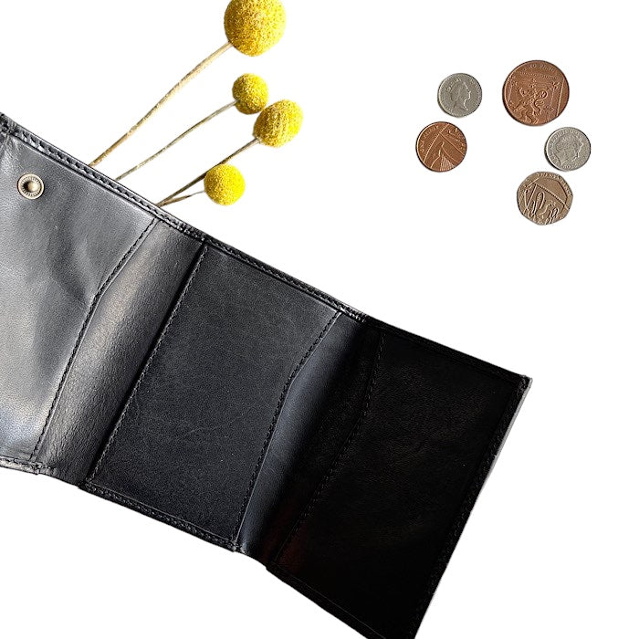 三つ折り財布 イートンブラック