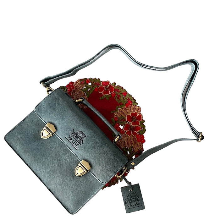 Mini サッチェル ケンブリッジブルー