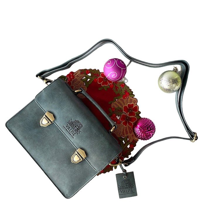 Mini サッチェル ケンブリッジブルー