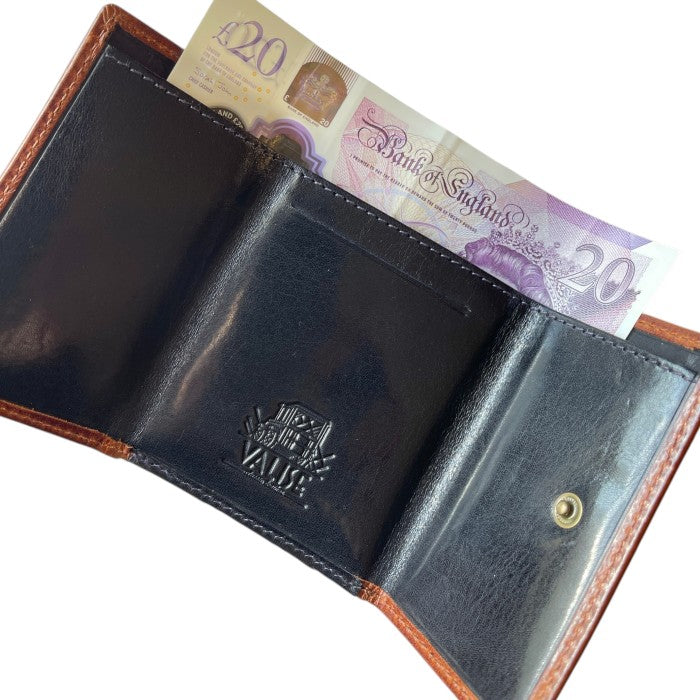 Bifold wallet Cognac/Navy