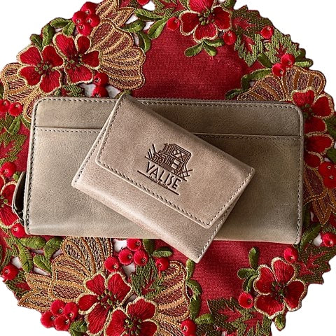 三つ折り財布 スモーキーグレイ