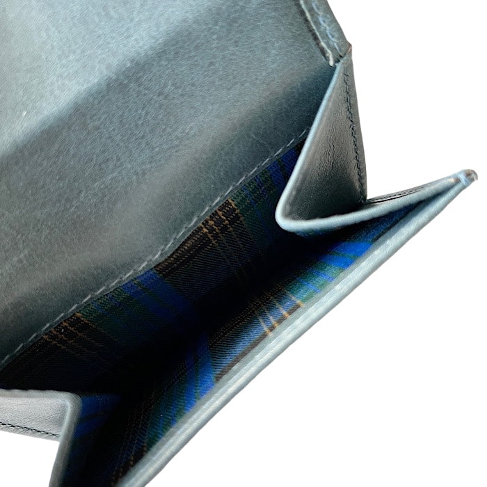 三つ折り財布 ケンブリッジブルー