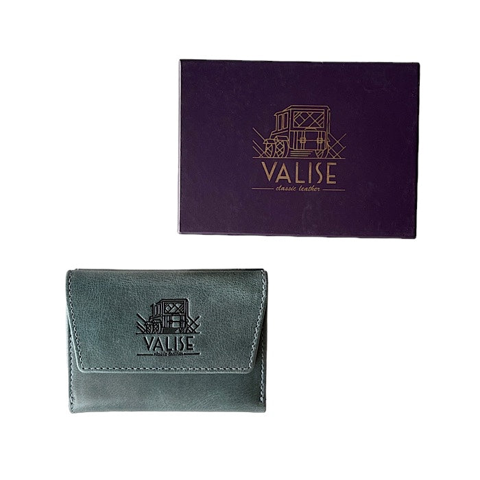 三つ折り財布 ケンブリッジブルー