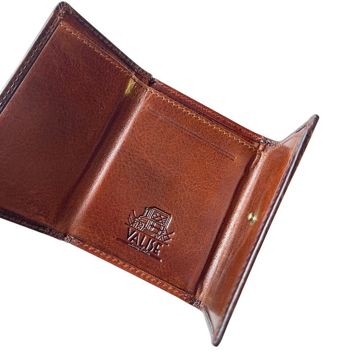 Bifold wallet Cognac/Navy