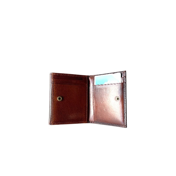 Bifold wallet Cognac/Navy