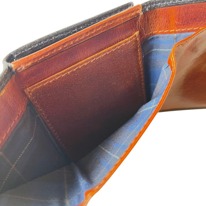 Bifold wallet Cognac/Navy