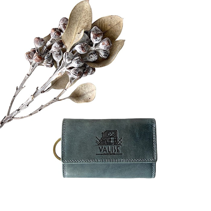 財布付きキーケースII ケンブリッジブルー