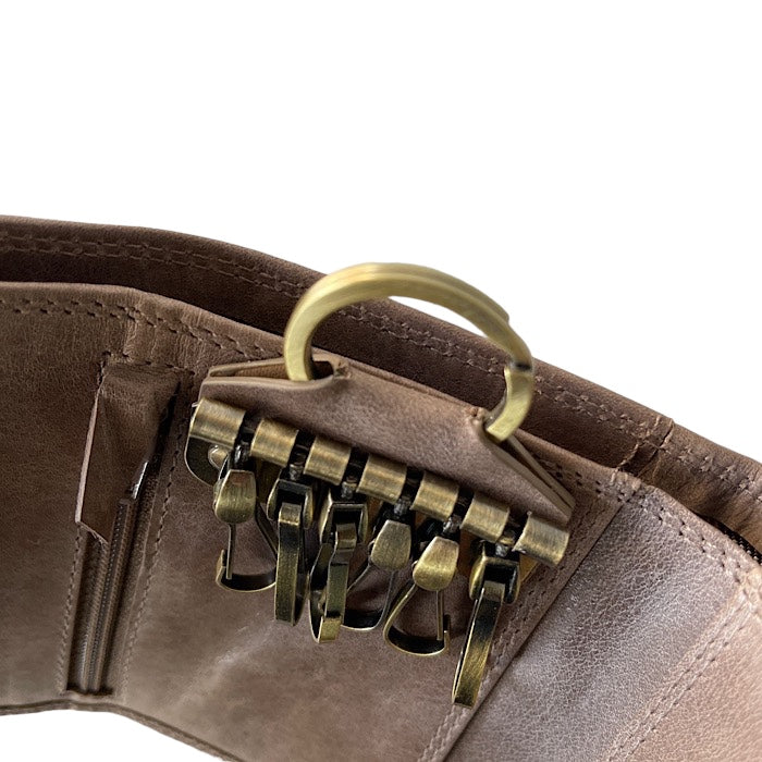 財布付きキーケースII スモーキーグレイ