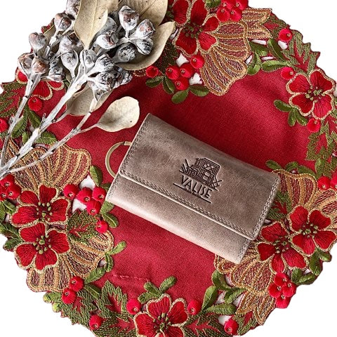 財布付きキーケースII スモーキーグレイ