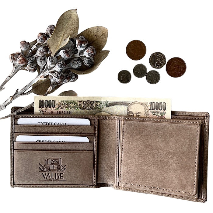 二つ折り財布 スモーキーグレイ