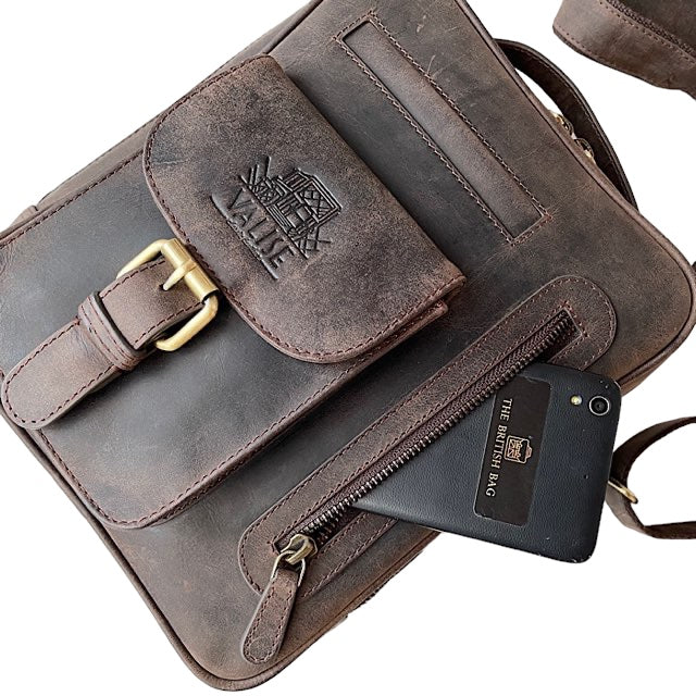 TALL ボックスサッチェル ハンターストーン