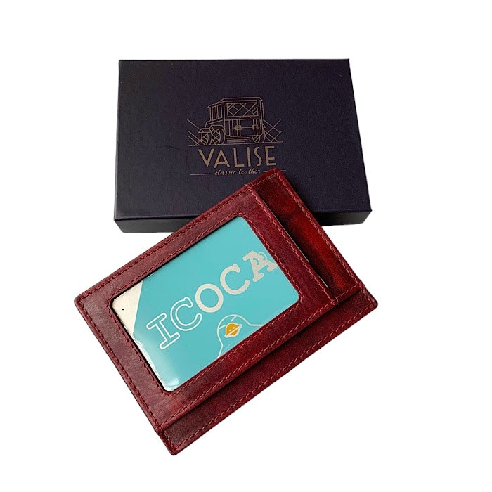 Valiseパスケース ブラックチェリー