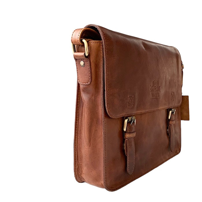 Medium サッチェル ゴールデンタン