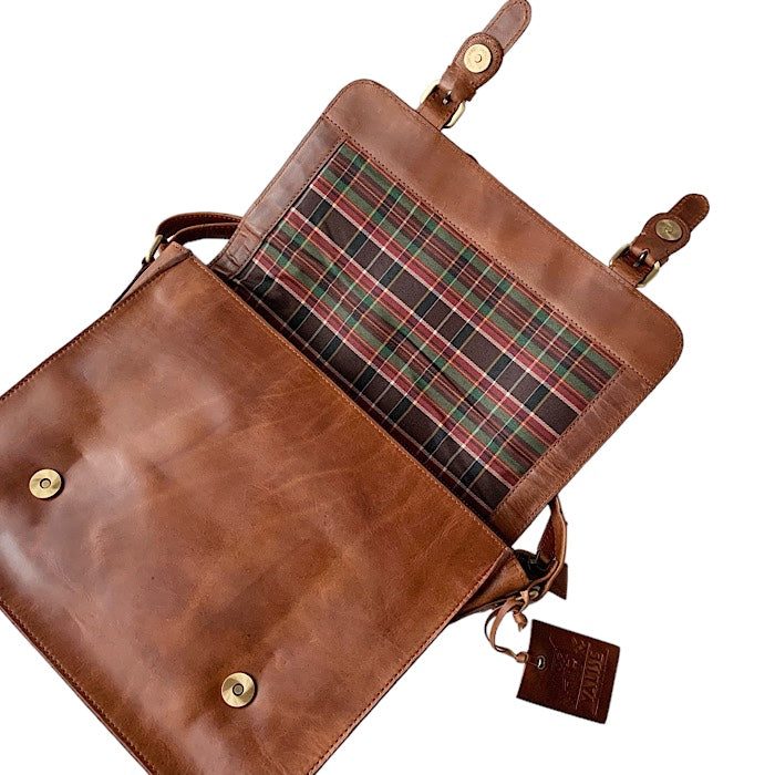 Medium サッチェル ゴールデンタン