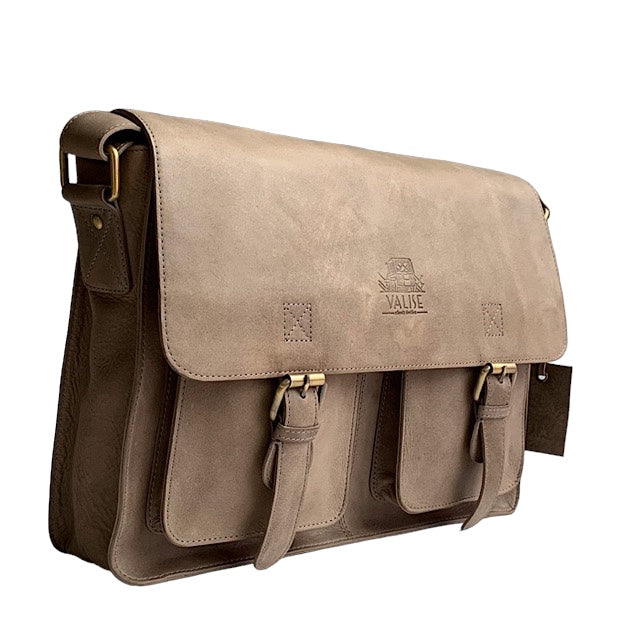 Large Satchel, Smoky Gray