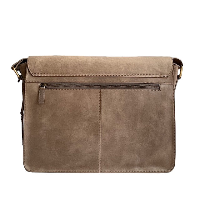 Large Satchel, Smoky Gray
