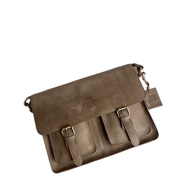 Large Satchel, Smoky Gray