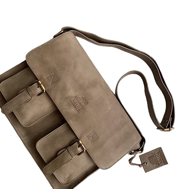 Large Satchel, Smoky Gray