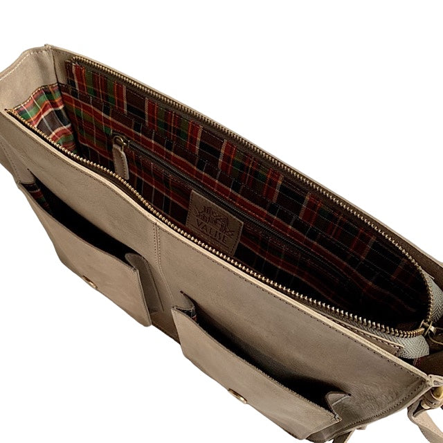 Large Satchel, Smoky Gray