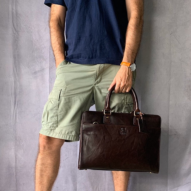 Large Business Mahogany Brown