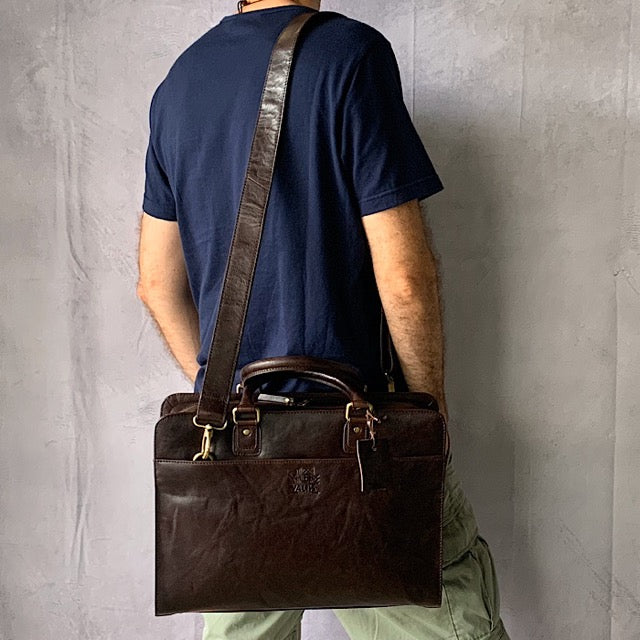 Large Business Mahogany Brown