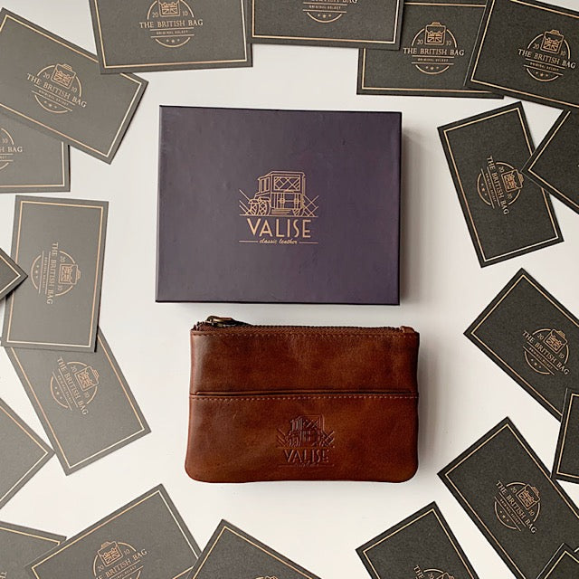 Valise Coin Case and Key Case, Royal Brown