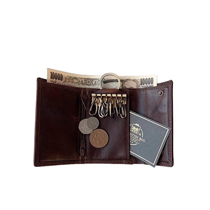 財布付きキーケースII ロイヤルブラウン