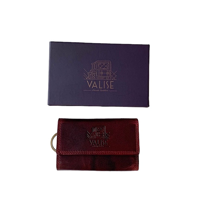 財布付きキーケースII ブラックチェリー