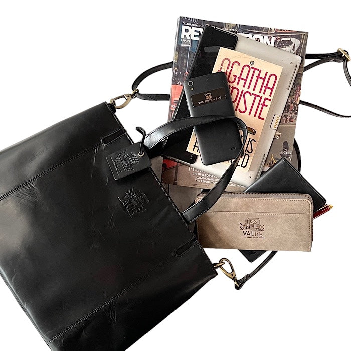 Medium 2-way Tote Bag, Eton Black