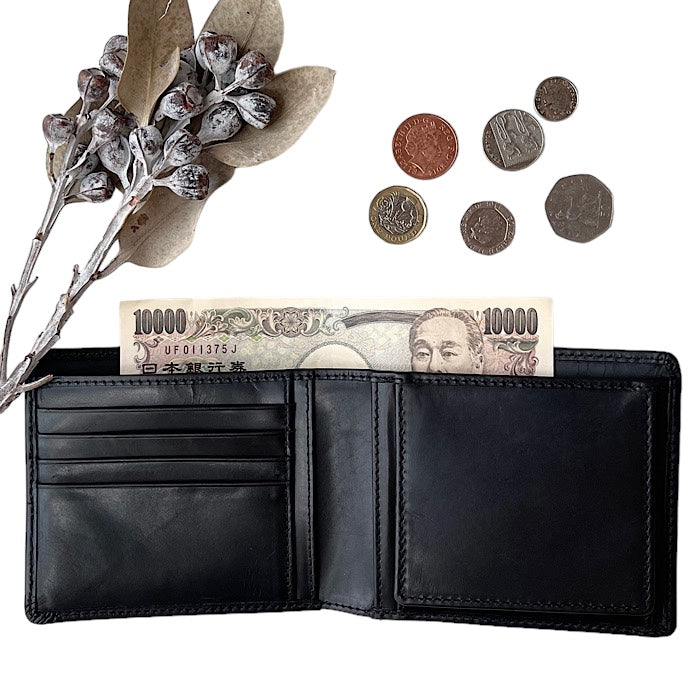 二つ折り財布V イートンブラック