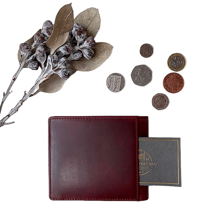 二つ折り財布V ブラックチェリー