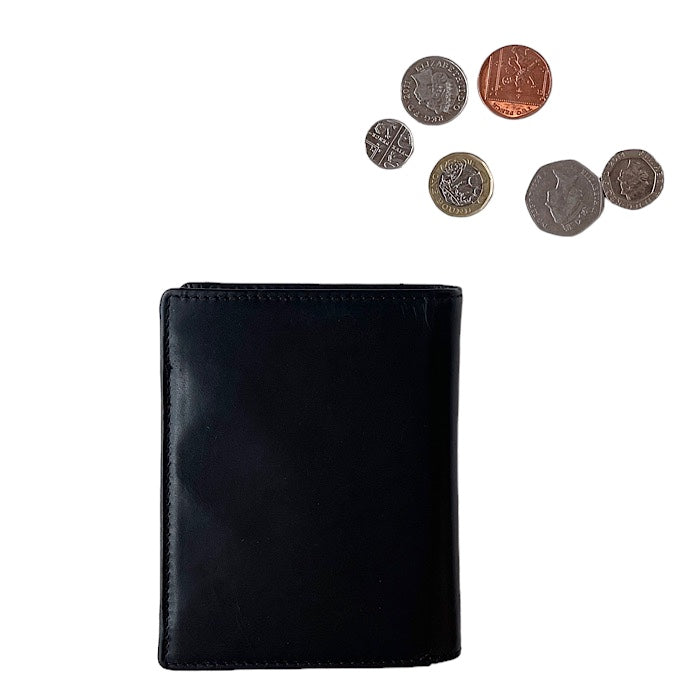 二つ折りミニ手帳型財布 イートンブラック