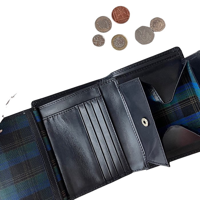 二つ折りミニ手帳型財布 イートンブラック