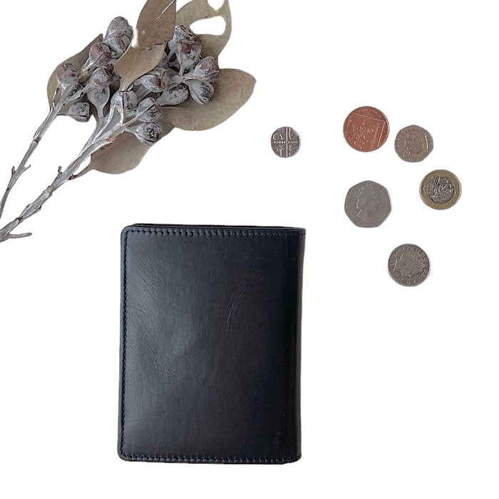 二つ折りミニ手帳型財布 サファイヤブルー