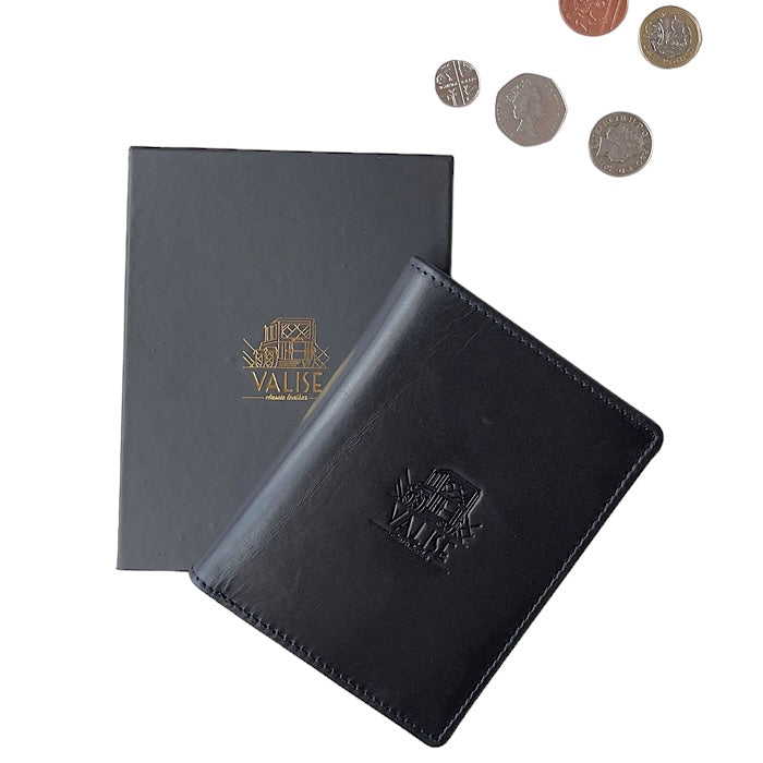 二つ折りミニ手帳型財布 サファイヤブルー