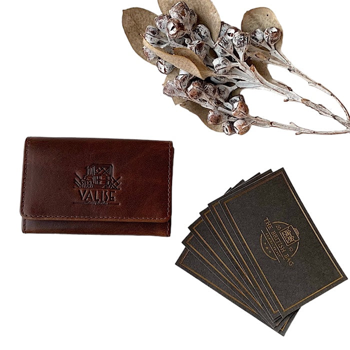 Valise名刺入れ ロイヤルブラウン