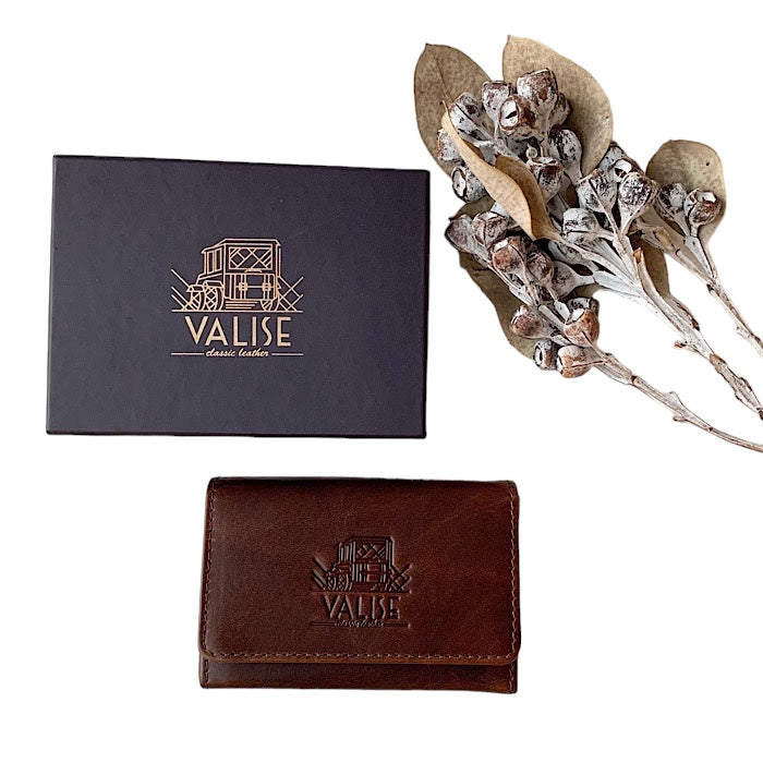Valise Business Card Holder Royal Brown