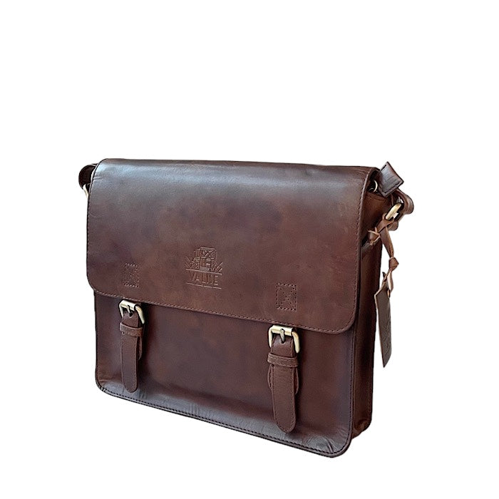 Medium サッチェル ロイヤルブラウン