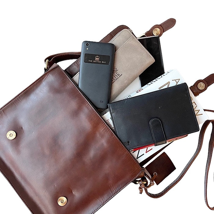 Medium サッチェル ロイヤルブラウン