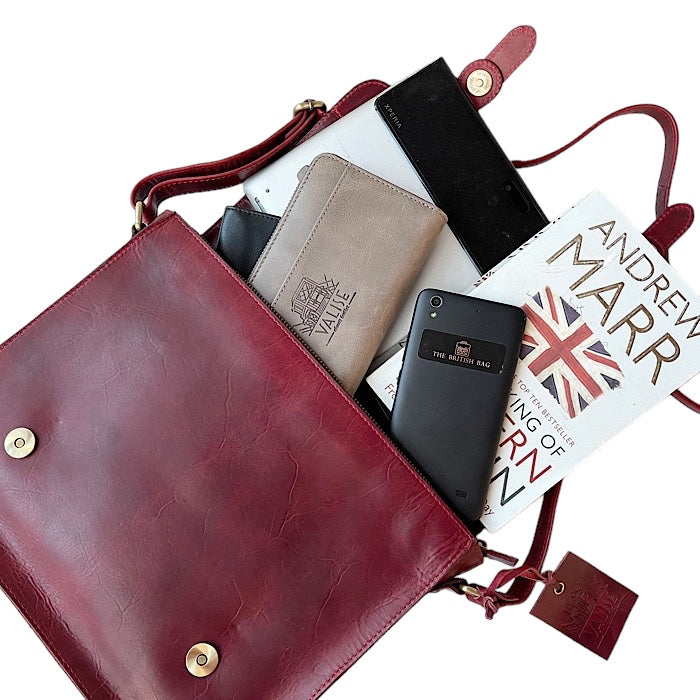 Medium Satchel Black Cherry