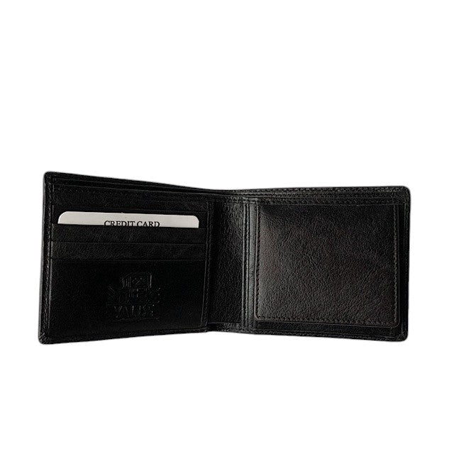 二つ折り財布 ブラックBuff