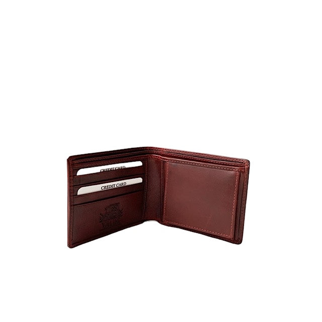 二つ折り財布 ブラックチェリー