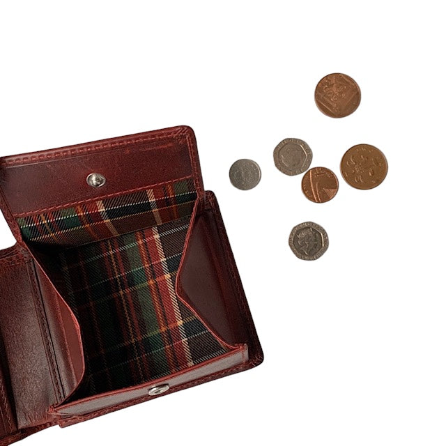 二つ折り財布 ブラックチェリー