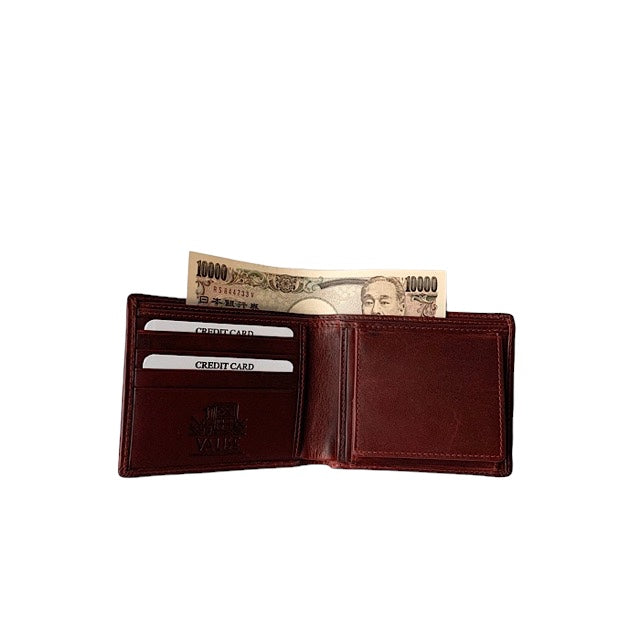 二つ折り財布 ブラックチェリー